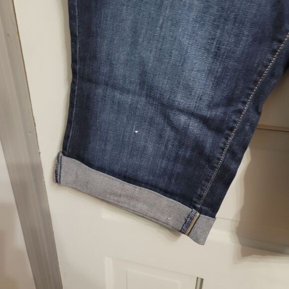 LANE Bryant Totally Cropped Dark Wash Jeans PETITE - Picture 3 of 5